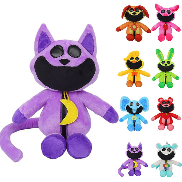 11.8 Inches Smiling Critters Series Figure Plush Toy Cartoon Game Soft Stuffed Doll Catnap Kids Christmas Birthday Gifts [DB]