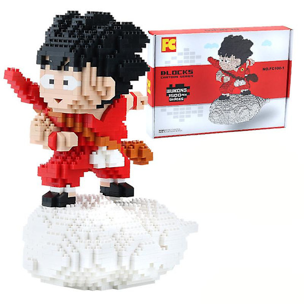 1500+ stk. Dragon Ball Z Figur Mikro Byggeklods Son Goku Anime Figurer Samleobjekt Model Mini Klodser Legetøj Til Børn db FC100-1 with box