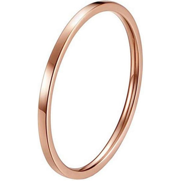 Parringe Unisex solide vielsesringbånd: polerede ring smykker
