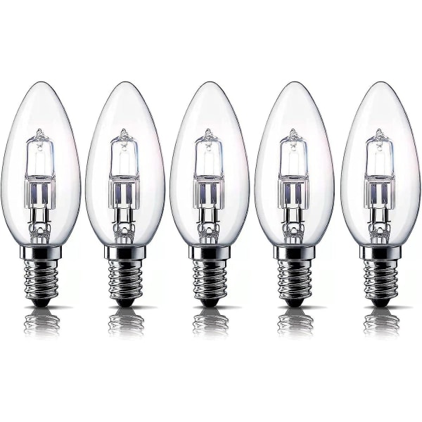 E14 4/2w Halogen Ljuskällor, Liten Edison Skruvlampa (ses) 2700k Varmvit Dimbar 5-pack [energiklass C] [DB]