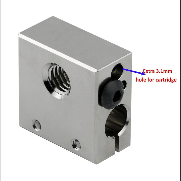 Korkea lämpötila nikkelöity kupari lämmityslohko yhteensopiva Swiss Cr10s Pro Cr10 All Metal Hotend Ender 3 V2 Pro Ender5 Plus osat 3d tulostin