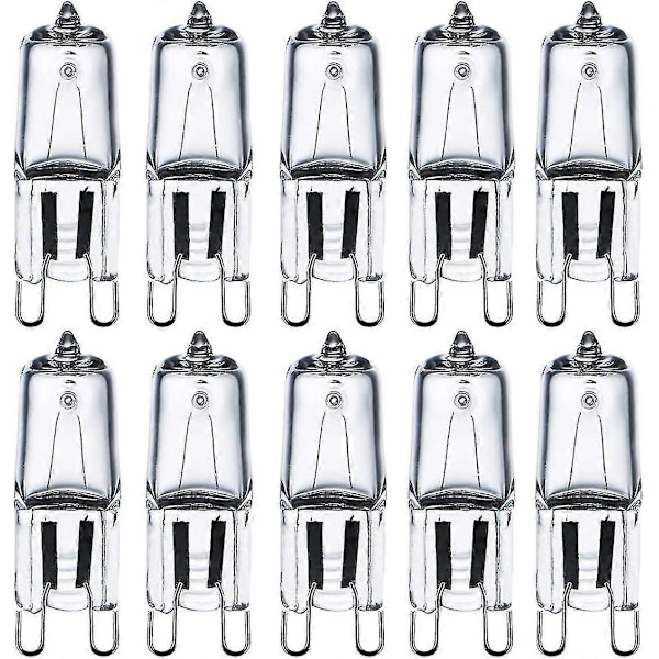G9 Halogenlampor 28w (29w) 230v 2800k Varmvitt Dimbar, G9 Kapsellampor För Ljuskronor, Vägglampetter, Bordslampor, 10-pack -JA [db]