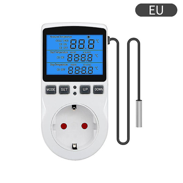 R Socket Digital Temperaturstyret Stikkontakt Med {db}