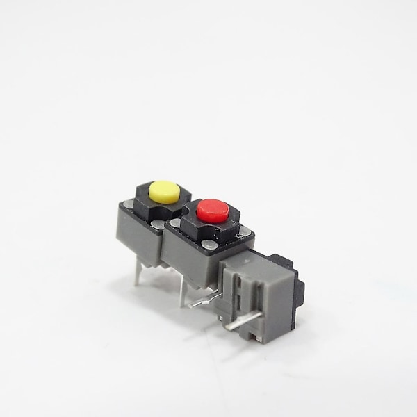 5 ST Kailh Tyst Knapp 6x6x7.3mm Fyrkantig Tyst Mikroswitch Taktil Knapp [Db] Yellow