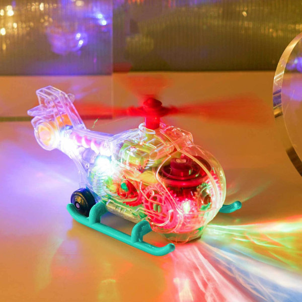 Pedagogisk helikopterleksak Lätt Innovativ ABS Barn Elektrisk Växel Helikopterleksak För Barn Kaesi db Random Color