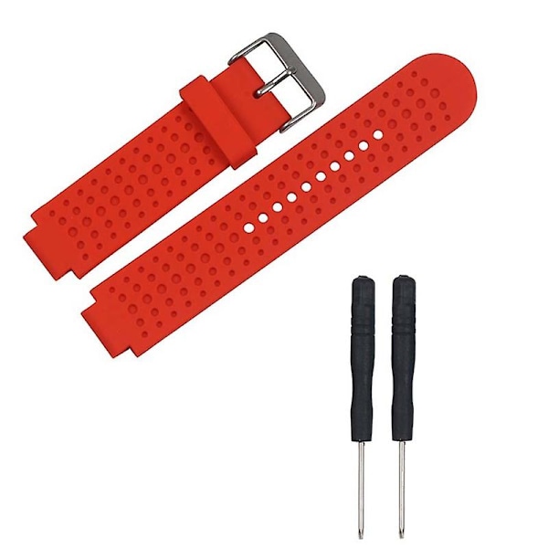 Justerbart armband i silikon för Forerunner 25 med skruvmejsel{ DB} Red