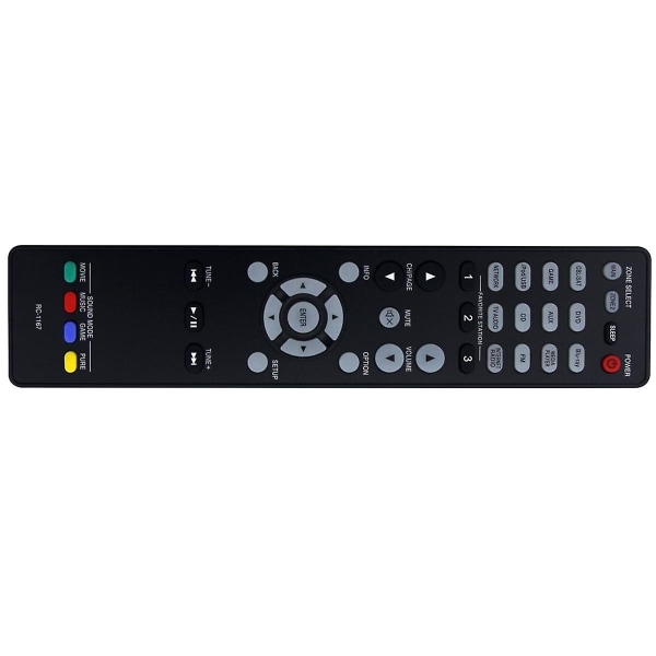 Fjernbetjening Rc-1167 Erstatning Til Av-modtager Avr-2113 Avr-2113ci Avr-1913 Avr-2313ci Avr-2313 Avr2113 Avr2113ci [DB] Black