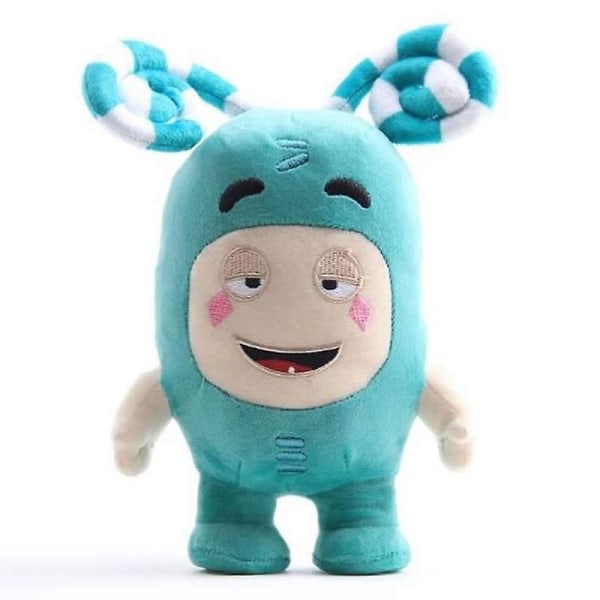 24cm Cartoon Oddbods Anime Plys Legetøj Skat af Soldater Monster Blød Plys Legetøj Fuse Bubbles Zeke Jeff Dukke til Børn Gave [DB] Green 24cm