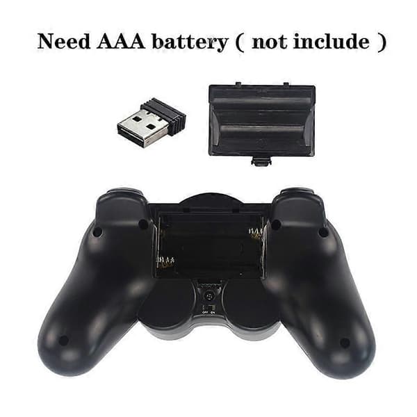 2,4 GHz Trådlös Spelkontroll för PC Laptop USB Spelkontroll Joystick för PS3 Android TV Box Windows Raspberry Pi 4 3 Joypad [DB] 1pcs White