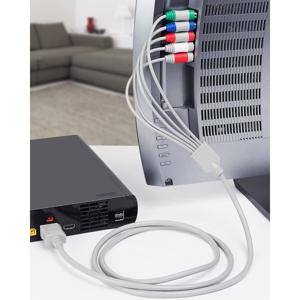 Komponent HD AV-kabel till HDTV-EDTV (High Definition 480p) Kompatibel med Nintendo Wii och Wii U