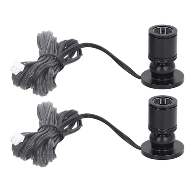 Dimbar Mini Spotlight 5V Mini LED Spotlight 1 till 2 Spotlights med Dimmer för Display Smyckeskåp Veranda [Db] Black Natural Light