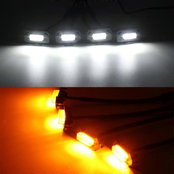 DB Raptor Style Gul Linse Grill LED Lys til TRD Pro 2016-2020 4-Stk./sæt White light