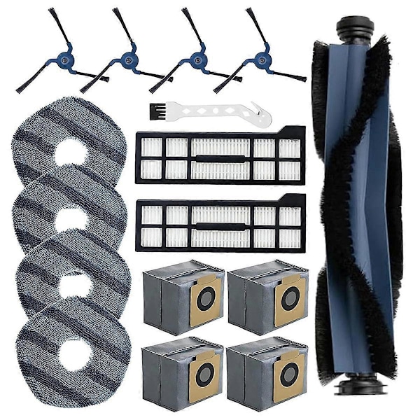 Pääsivuharja Hepa-suodatin Moppiliina Pölypussit Varaosat X10 Pro Omni Robotti-imurille [DB] As Shown