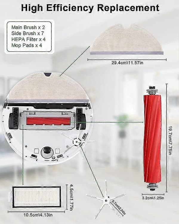 Lisätarvikesarja Roborock Q7/Q7+/Q7 Max/Q7 Max+ -imurille [DB]