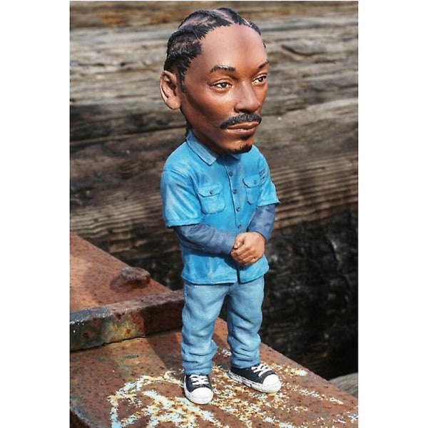 Tupac Rapper Figur Hip Hop Star Guy 2 Pac Snoop Dogg Figur Legetøj Cool Stuff Figurer Samling Model Kreativ Dukke Statue Gave db 2pcs A About 10cm-11.5cm