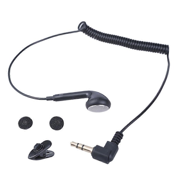 3,5 mm Port Enkelsidig Mono Hörsnäcka In-Ear Hörlurar för Chaufförer och Säkerhetspatruller [Db]