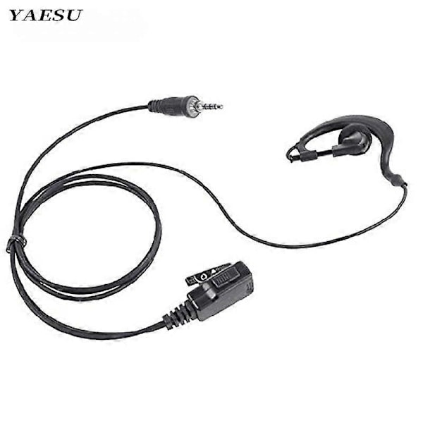 Yaesu 1-stifts 3,5 mm öronkrok-hörlurar PTT-mikrofon för Vertex Vx-6r Vx-7r Ft-270 Ft-270r Vx-127 Vx-170 Walkie Talkie [DB]