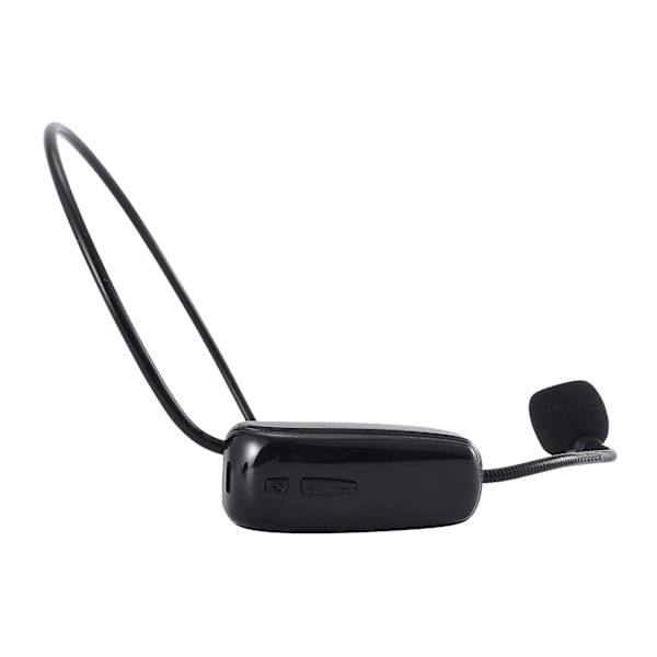 Trådlös Mikrofon Radio FM Headset Handsfree Mic för Högtalare Undervisning Turguide Försäljning Promotion {Db} Black