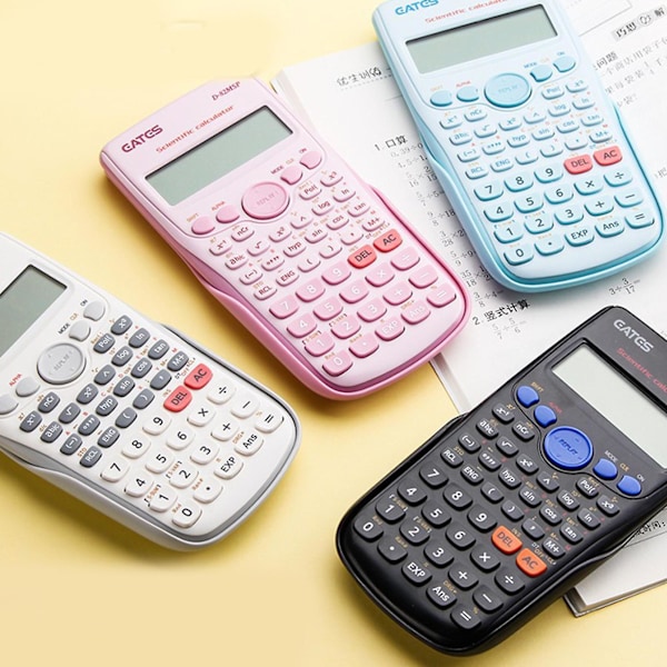 Videnskabelig lommeregner med 240 funktioner 82MSP til studerende Matematikværktøj 2 linjer [DB] Pink