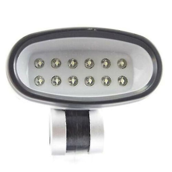 12 LED Ljusstark Bärbar Lampa Batteridriven Skrivbordsbordsläslampa Present 2st