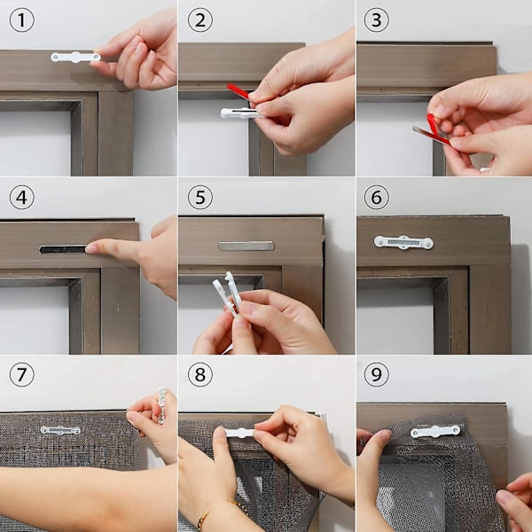 Db Magnetremsa, 24 st magneter självhäftande magnetremsset för DIY flugnät, gardiner, dörrgardiner