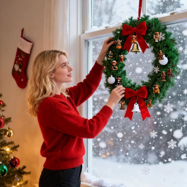 Julekalender Ko-pynt - 2D Akryl Julepynt Dekoration | 24 Dages Nedtællingskalender Ko-pynt Julekalender - til Julekalender