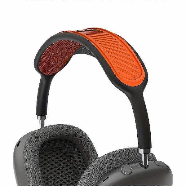 5 kpl Silikonipääpantasuojukset AirPods Max -kuulokkeille, pehmeät kuulokepannan pehmusteet, yhteensopivat varaosatarvikkeet, kestävät, hienkestävät [DB] Orange