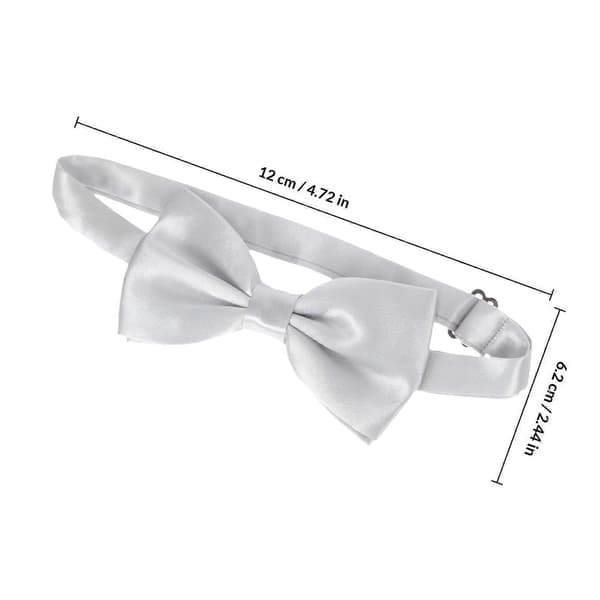 Herrars silverfluga-kit inklusive sidenskärp och näsduk 1 set [DB]