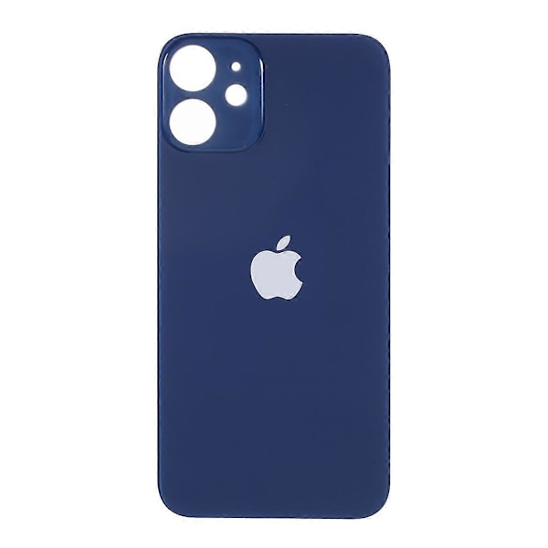 Batterideksel for iPhone 12 Reparasjonsdel (Kamerlinseringhull Standard Versjon) [DB] Multicolor Blue