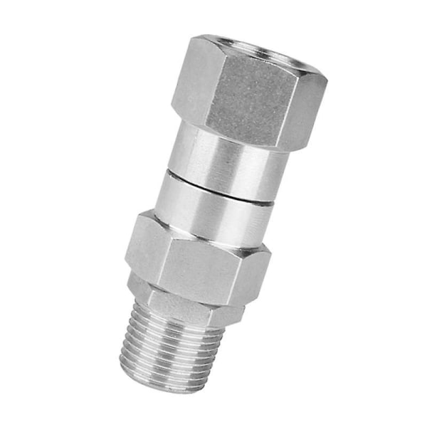 Højtryksrenser Swivel Joint 3/8 Tommer Højtryksrenser Slange Fittings 360 Graders Rotation Connec {DB} Silver