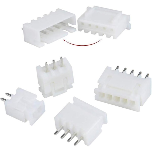 460 st Jst Connector Kit, Jst-xh, 2/3 / 4/5/ 6-stift hane/hona kontakter, 2,54 mm hona stift Kontakter terminaler