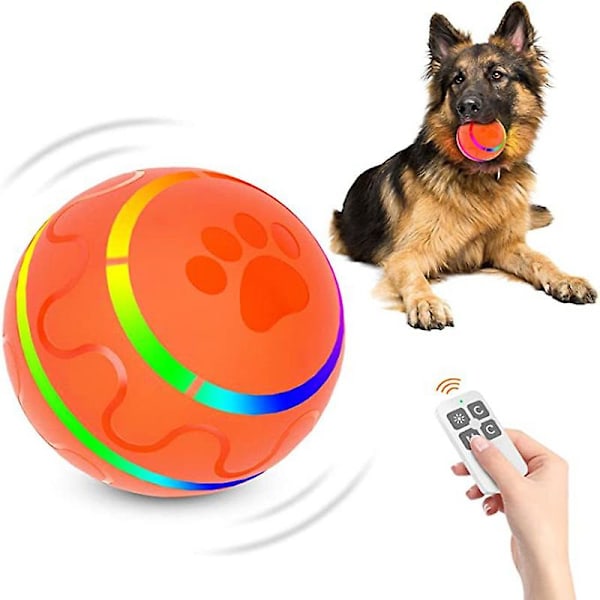 Electric Dog Toy Ball With Led Flashing,pet Cats/dogs Interactive Chew Toys With Remote Control Usb Rechargeable {Db}