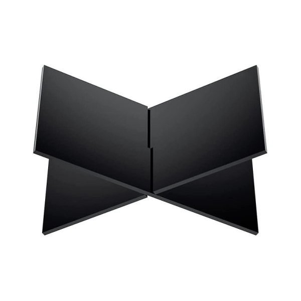 Akrylbogholder X-formet Display Stand Til Kogebog Opskrift Menu Magasiner Storybook Holder Til db Black