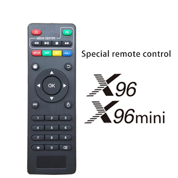 Fjernkontroll for X96Mini X96W Android TV Box IR Fjernkontroll for Mini X96W Dekoder [Db] Black