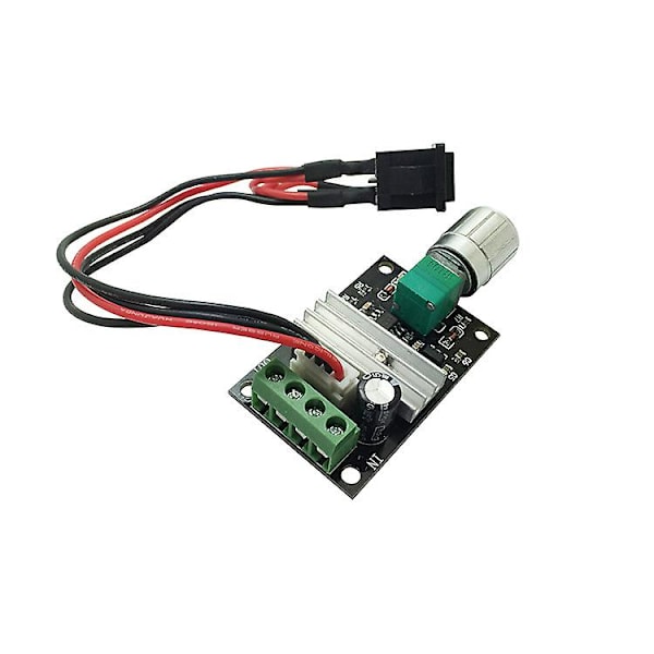 2kpl Dc6v12v24v 3a moottorin nopeudensäädin (pwm) Säädettävä nopeus Käännettävä tasavirtamoottorin invertterikytkin Pienille DIY-töille 1203bb, 50*32*15mm