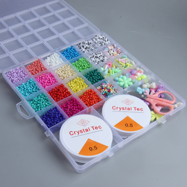 tee itse koruja 26 ruudukkorasia 16 väriä riisihelmiä kirjehelmiä set [DB] SD34
