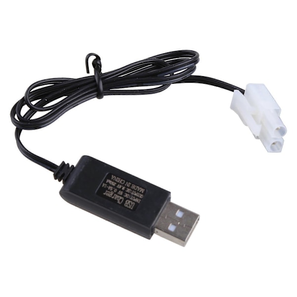 Oplader til 9.6V Ni-Cd Ni-MH Batteri Input Output 250mA KET-2P Stik til RC Legetøj [DB]