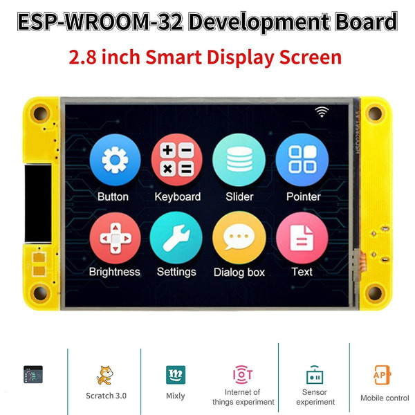 Esp32 Development Board med akrylskal - Wifi Bluetooth 2,8 tommer 240x320 Lcd Tft Touch Display S