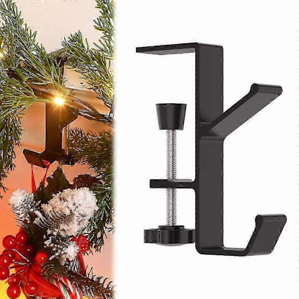 Girland- och Strumpfästen för Spiselkrans, 2 i 1 Kraftiga Spiselkranshängare Db gray 1pc