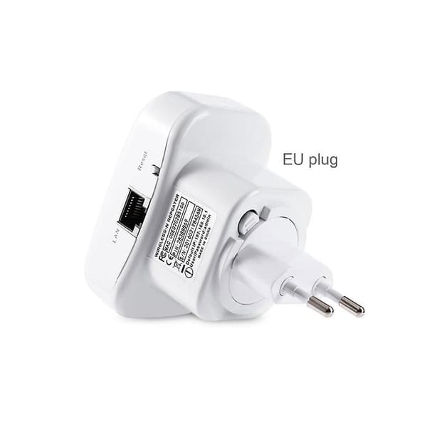 Mini Wifi Repeater Us Uk Eu Plug Range Extender Trådlös 300mbps Access Point 2. [DB] EU