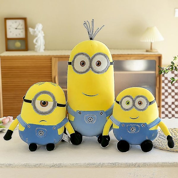 30-65cm Minions Plyschdocka Film Despicable Me Mjuk Plyschleksak Anime Cartoon Dockor Leksaker Jul Födelsedagspresent Kb [DB] height 45m