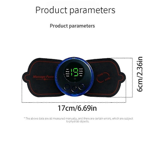 Acupoints Sähköinen Ems Usb Niska Tens Laite Kohdunkaulan Nikamien Hierontalaite Kivunlievitys Devicenewl [DB]
