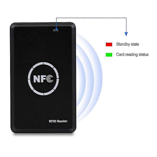 RFID NFC-kopierare 125kHz Nyckelbricka Kopierare 13.56MHz Krypterad Programmerare USB-gränssnitt RFID Smart Ca [DB]