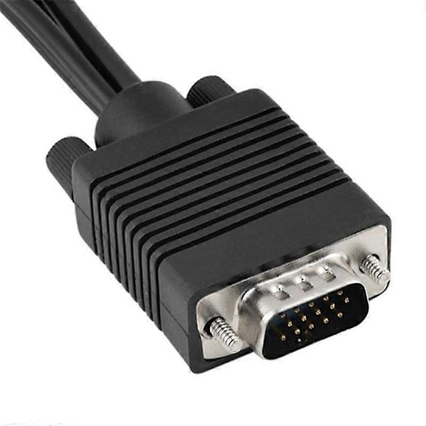 Universal VGA til Video TV Out S-Video AV og 3 RCA Hun Converter Kabel Adapter JIKAIX db