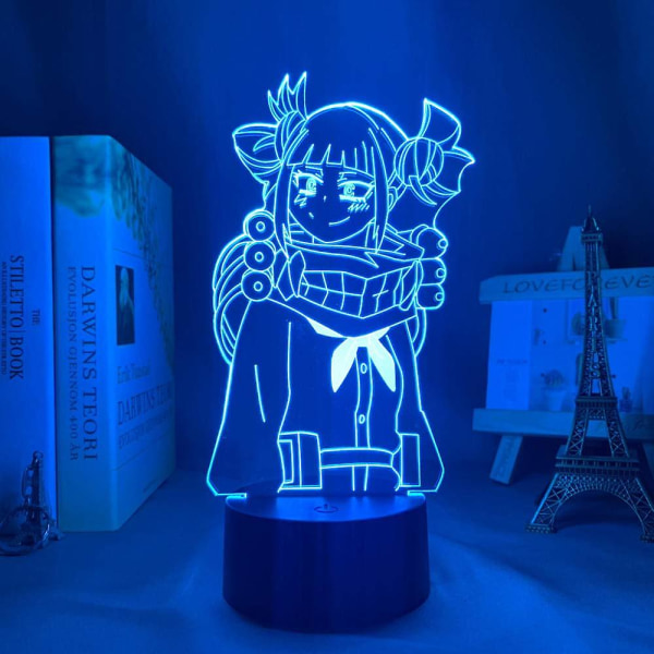 Wekity 3d Illusion Nattlampa My Hero Academia Himiko Toga Led Nattlampa För Sovrumsdekor Present Nattlampa Anime 3d Lampa [DB]