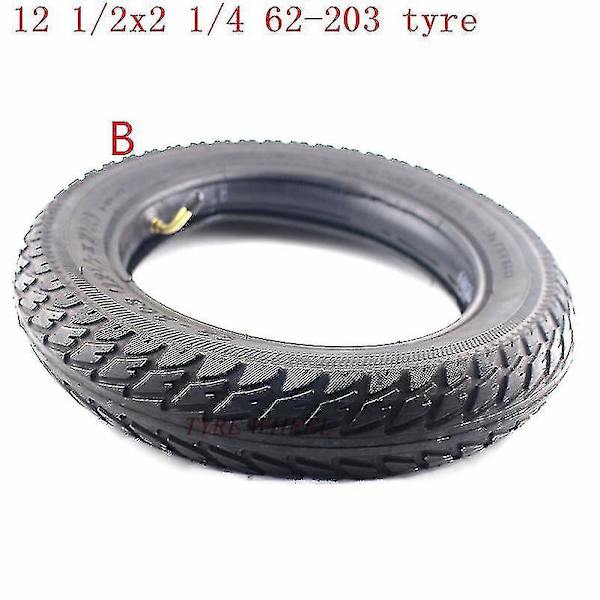 12 1/2x2 1/4 Hjul Däck 12 Tum 12 1/2 X 2 1/4 62-203 Däck Innertub Passar Många Bensin Elektriska Scootrar Och E-cykel Vikbar Cykel {Db} tyre B