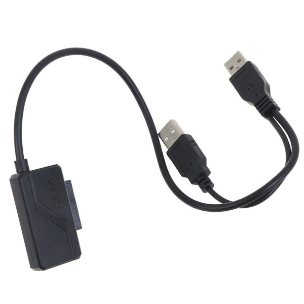Usb 2.0 - 6+7 13-pin Slim-Sata -kaapeli ulkoisella Usb2.0 -virtalähteellä [DB]