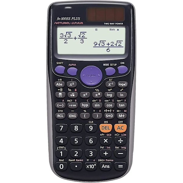 Fx-300es Plus Videnskabelig Lommeregner, Sort [db]