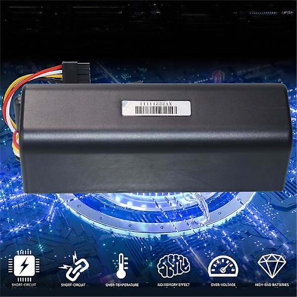 Ersättningsbatteri för dammsugare, kompatibel med Xiaomi Roborock S50 S51 S55 T60 E352-00 S502-00 C10 E20 E35 14.4v 5.2ah Sc-batterier [DB] 1PCS 5200mAh Black 14.4V