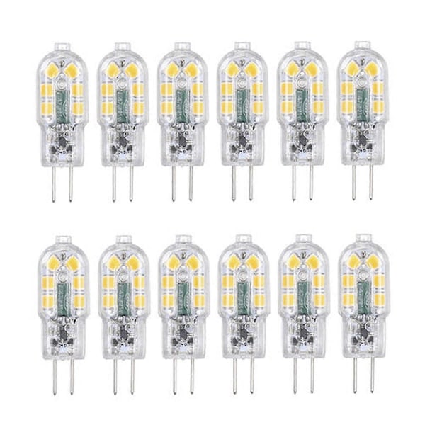 Tomshine G4 LED-lamput, 12 kpl, lämmin valkoinen style5225